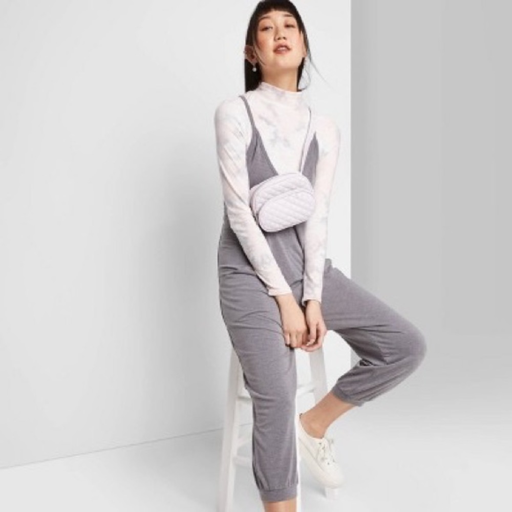 nwot wild fable grey jumpsuit